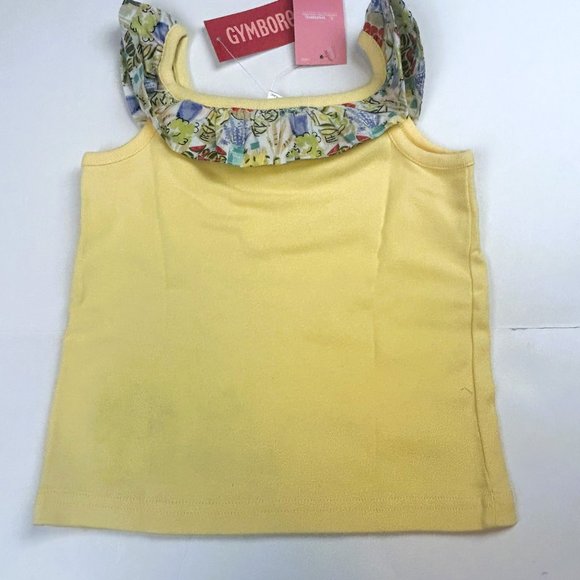 NWT Gymboree Girl Belted Olive Green Capri & Ruffle Neck Tank Size 7 - Picture 8 of 8
